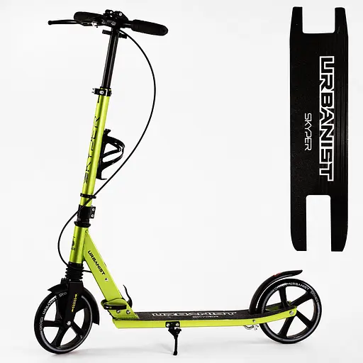Самокат Skyper Urbanist 88-102х54х12.5 см Зелений 000283524 - фото 2