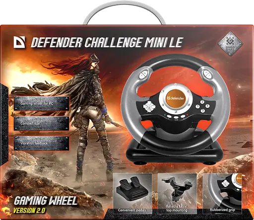 Ігрове кермо Defender Challenge Mini LE USB 10 кнопок Маніпулятор для ігор - фото 9