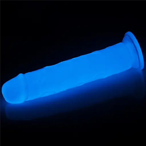 Фалоімітатор неоновий Lumino Play Dildo 21 см синій - фото 10