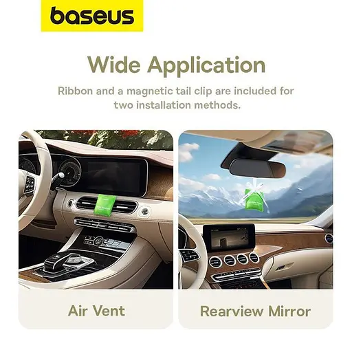Освежитель воздуха для авто Baseus Margaret Series Car Air Freshener Pomelo Coast Custard Yellow - фото 8