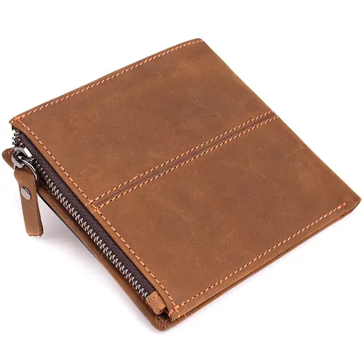 Гаманець для чоловіків із натуральної шкіри Vintage 12х11х2 см acs0029592 - фото 2