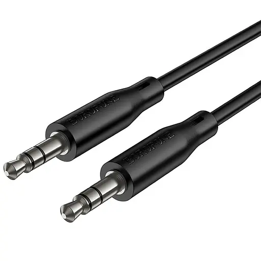 Аудіо кабель Aux Borofone BL26 Standard (1m) Black - фото 2