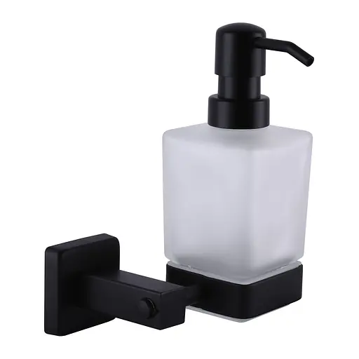 Дозатор для рідкого мила Globus Lux BQ9433 чорний матовий SUS304, Чорний матовий - фото 1