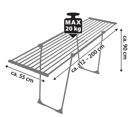 Сушилка для белья напольная Casa Si CasaFlex 20 White (CS92179B04) - фото 8