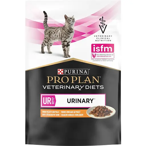 Уцінка. Вологий корм для котів Purina Pro Plan Veterinary Diets UR ST/OX Urinary з куркою 850 г (10 шт. x 85 г) (12308818) - фото 5