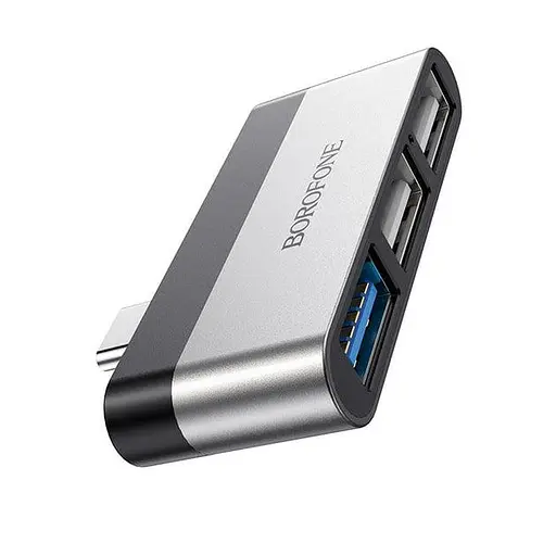 Переходник USB Hub Borofone DH1 - фото 3