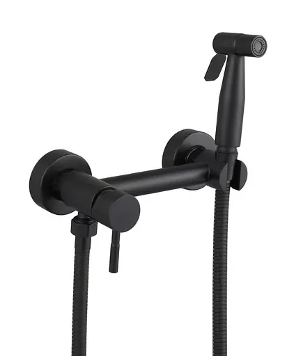 Набор гигиенического душа скрытого монтажа Wezer EKO9A-01-BLACK, Черный матовый - фото 1