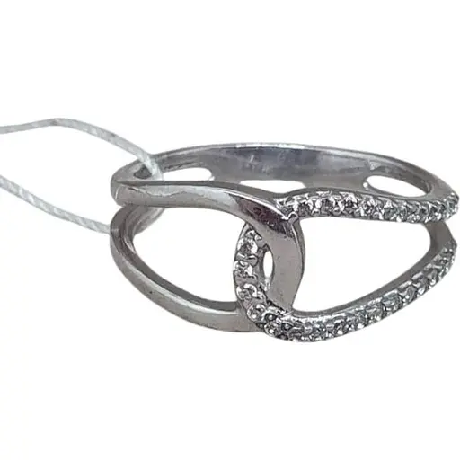 Серебряное кольцо Агни СКРИН с фианитами. 1134/1Р-CZ 16,5