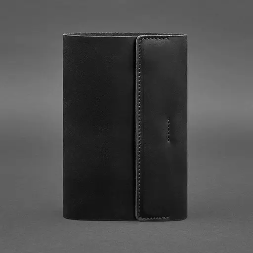 Шкіряний блокнот софт-бук 7.0 чорний Crazy Horse - фото 6