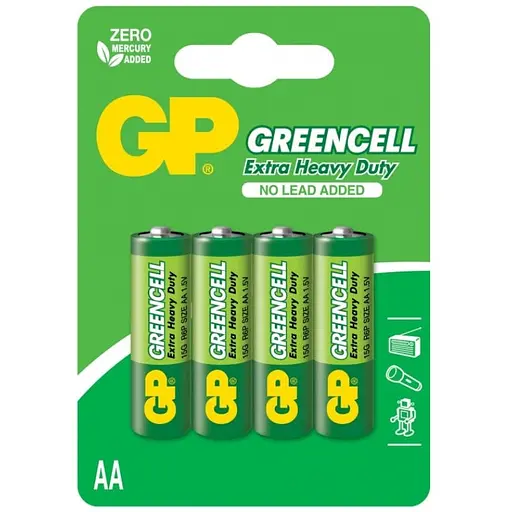 Батарейка GP Greencell АА (GP15G-2UE4) 4 шт.