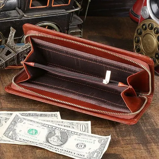 Кожаный клатч мужской Vintage 21,5х12х2,5 см sum0012751 - фото 8