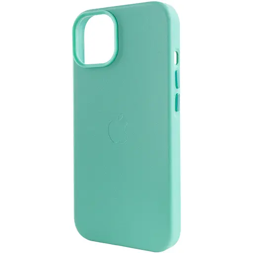 Кожаный чехол Epik Leather Case AA Plus with MagSafe для Apple iPhone 14, 6.1 Ice - фото 6