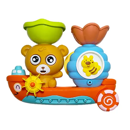 Игра для ванны с присосками, кофейник, мельница, подвижные элементы 661