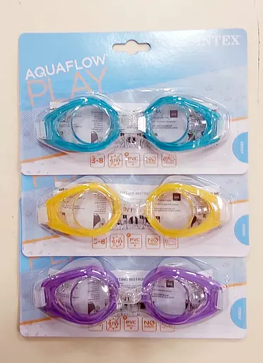 Окуляри для плавання 55602 від 8років, регульований ремінець, на блістері (6941057456027) - фото 1