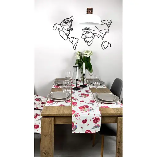 Комплект Доріжка водовідштовхувальна Гранатовий принт 300х40 см 4 шт.