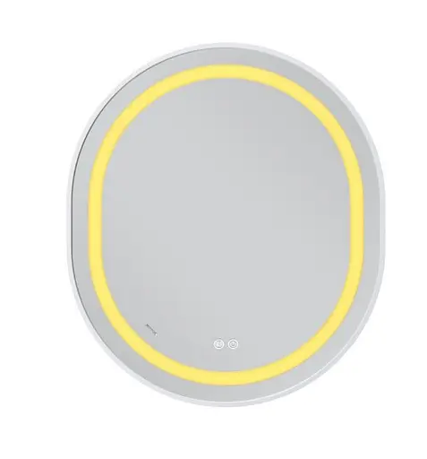 Дзеркало Mixxus Premium ELLIPSE MV05-80x70-REVERSE WHITE (LED Touch, Anti-fog (3-6kK)) (MP6645) - фото 3