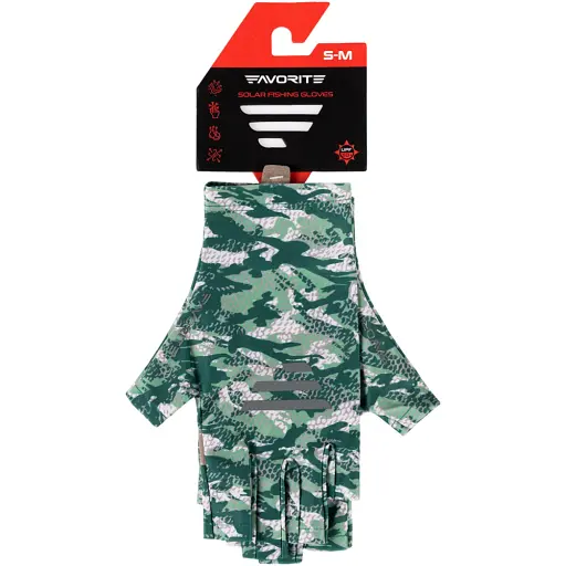 Рукавички Favorite Solar Fishing Gloves 5 Cut L/XL к:green - фото 5