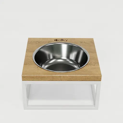 Hollky Base Solo M — миска на підставці для котів і середніх собак (1 × 0,8 л) - фото 3