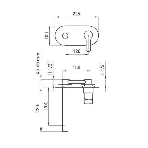 Смеситель для умывальника GRB Tender 920900 Хром - фото 2