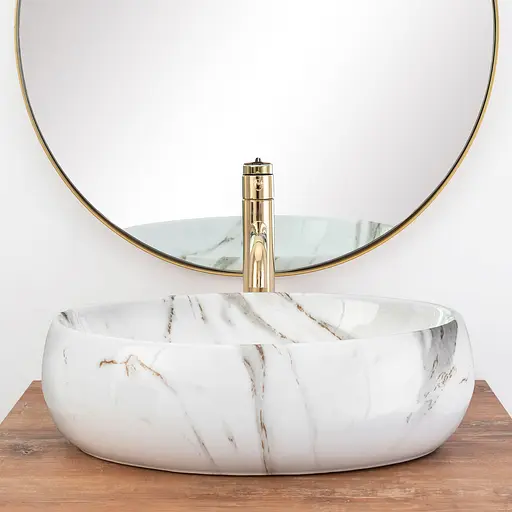 Умивальник Rea Linda lava накладний REA-U8695, Білий - фото 3