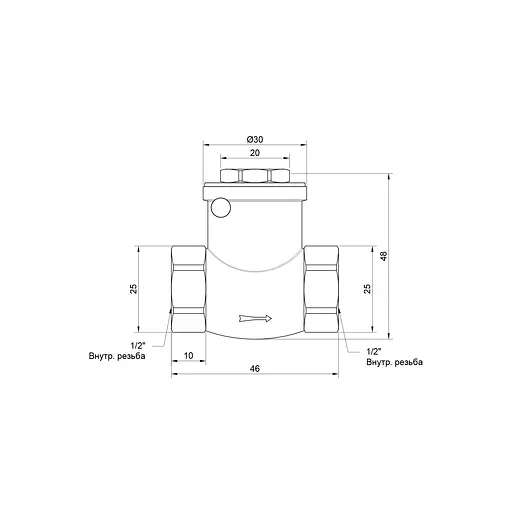 Зворотний клапан SD Plus 1/2" SD242W15 - фото 2