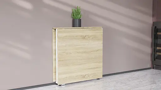 Стіл-книга трансформер Оріон 2 Ferrum-decor 750x1520x730 Білий метал ДСП Дуб Сонома 16 мм (FRD-104593) - фото 10