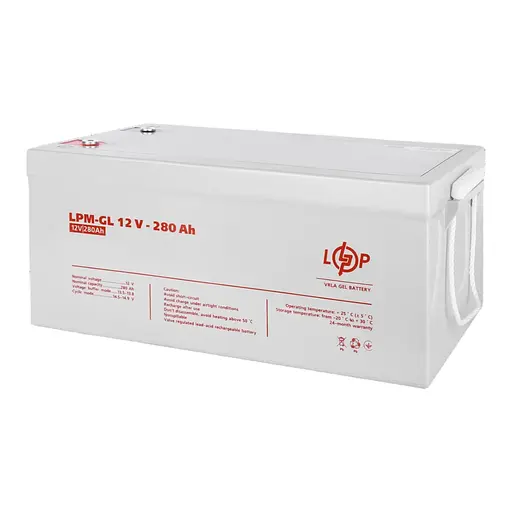 Аккумулятор гелевой LPM-GL 12V - 280 Ah - фото 1