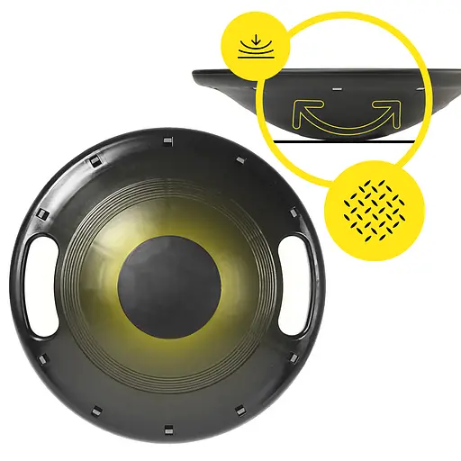 Балансировочная платформа Cornix круглая, пластиковая Grey/Black XR-0443 - фото 8