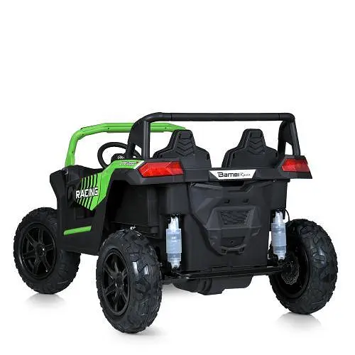 Електромобіль дитячий Bambi Джип M 5736AL-5 24V мотор 180W 24V14AH шкір сидіння USB зелений - фото 2