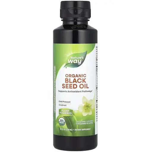 Натуральна добавка Nature's Way Organic Black Seed Oil, 236 мл
