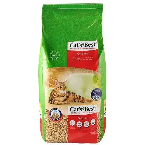 Наполнитель Cat’s Best Original для кошачьего туалета деревянный 40 л/17.2 кг - фото 3