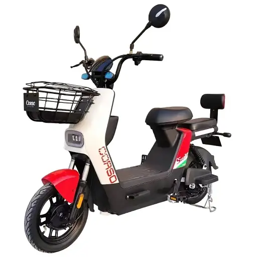 Електроскутер Двомісний Corso Swift SW (500W/60V/20Ah) Бежево-Червоний