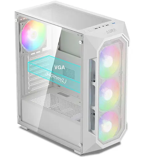 Корпус GAMDIAS AURA GC1 ELITE WH ARGB White (4711514500608) - фото 10