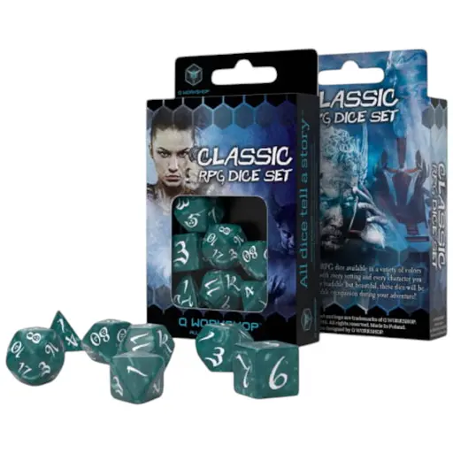 Набір кубиків Classic RPG Stormy & white Dice Set , 7 шт. (SCLE04)