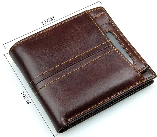 Чоловічий шкіряний гаманець Vintage 11х10 см acs0015341 - фото 9
