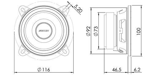 Компонентная акустическая система Eton POW100.2 - фото 3