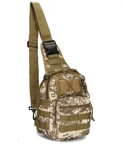 Тактическая армейская сумка через плечо Хаки пиксель - фото 4