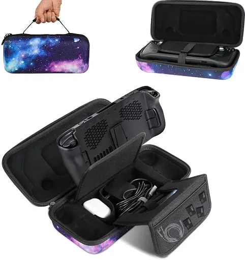 Сумка, совместимая с Steam Deck, жесткий чехол, совместимый с аксессуарами Steam Deck, переносная дорожная сумка, универсальный чехол с от