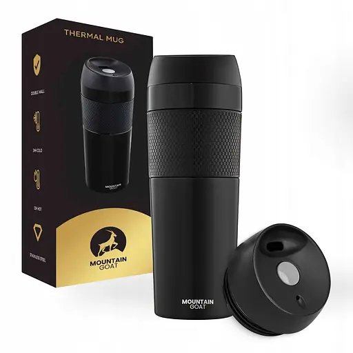 Термокружка Mountain Goat Travel 0.4 л Black (P-5907739315694) - фото 1