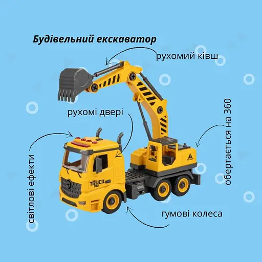 Машинка-конструктор Otamanko Автоконструктор Екскаватор - фото 2