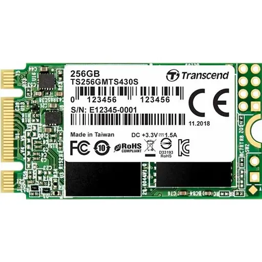 Накопичувач SSD Transcend M.2 sata 256Gb 430S (TS256GMTS430S) (FFMSTR01367) - фото 1