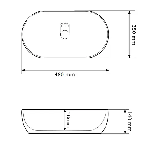 Умивальник VBI Modena S beige stone glossy накладний VBI-012007, Мармур - фото 3