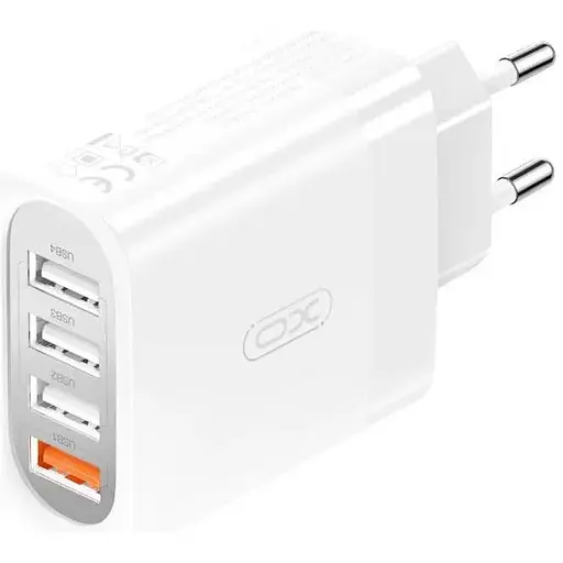 Зарядное устройство XO L100 4 USB выхода адаптер питания 36W