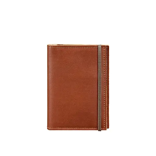Шкіряна обкладинка для паспорта 2.0 світло-коричнева - фото 7