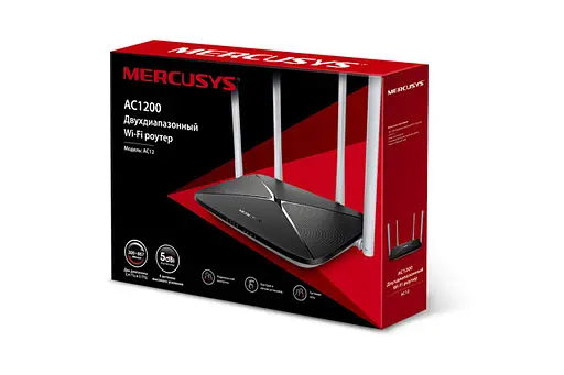 Беспроводной двухдиапазонный роутер Mercusys AC12 V2 - фото 4