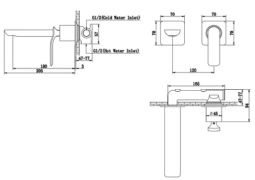Смеситель для умывальника Kohlman Experience хром + BOX скрытого монтажа QW180E Хром - фото 5