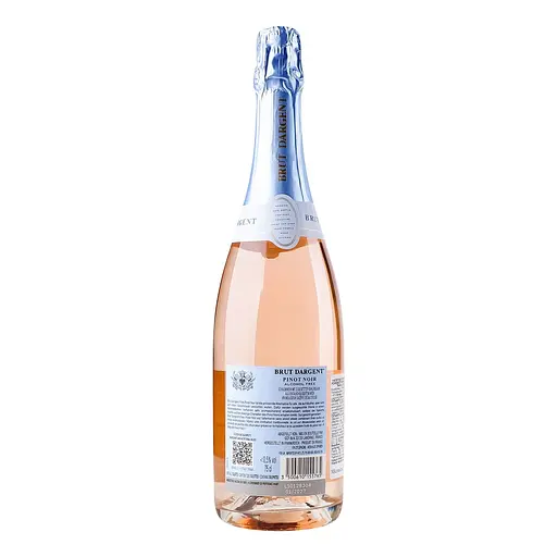 Вино безалкогольное игристое Brut Dargent Pinot Noir Free розовое сухое 0.75 л - фото 2