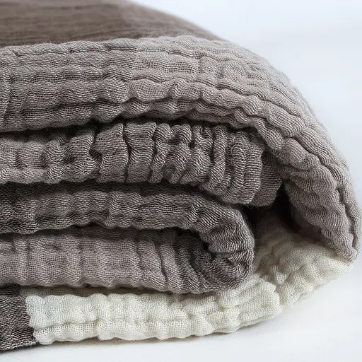 Покрывало Lotus Home Lucca muslin коричневое 200x240 см (svt-2000022350839) - фото 5