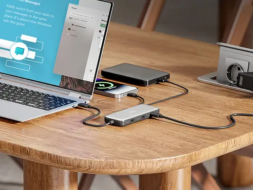 Digitus Док-станция DIGITUS USB-C > 2xHDMI/2xUSB-A/USB-C/SD/MicroSD/RJ54 - фото 7