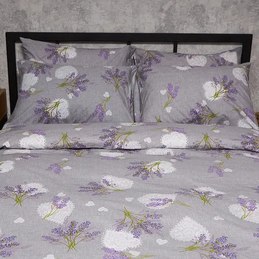 Комплект постельного белья Moon&Star Бязь Gold Люкс Provence Dreams King Size 220x240 наволочки 4х70х70 - фото 3